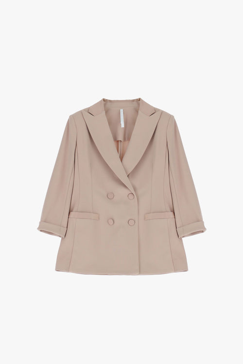 Imperial Blazer Donna Cipria | Doppiopetto Maniche Tre Quarti PE26