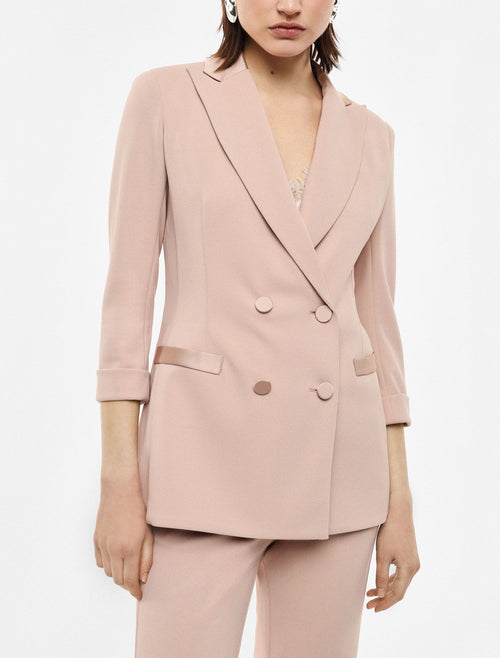 Imperial Blazer Donna Cipria | Doppiopetto Maniche Tre Quarti PE26