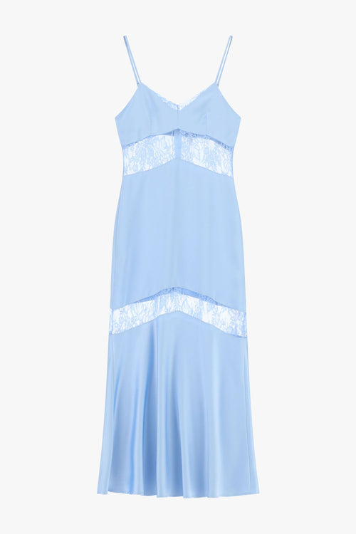 Imperial Abito Donna Cielo | Lungo con Pizzo Floreale PE26