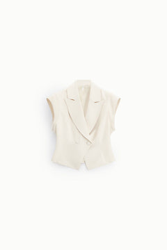IMPERIAL gilet corto smanicato zinco-PE26