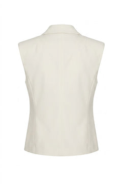 VICOLO gilet naturale con dettagli laccio TAB1913NAT-PE26