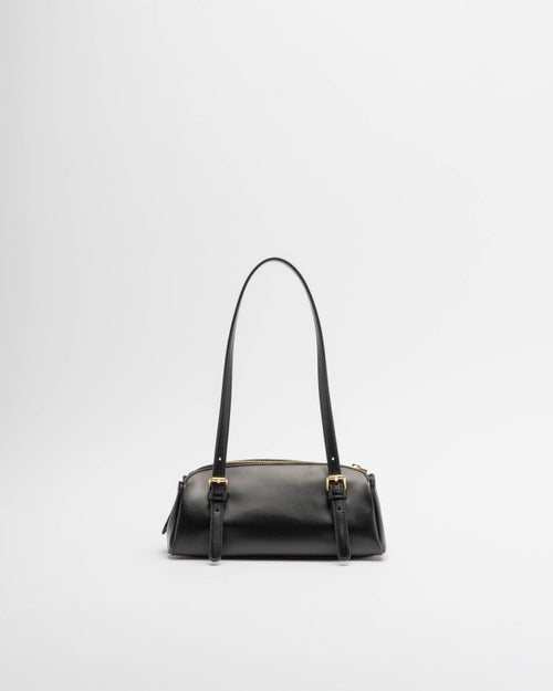 Love Moschino Borsa a Spalla Donna Nera Logo Oro PE26