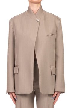 Giacca Blazer Donna Beige - Vicolo Sartoriale- 1 bottone- Nuova Collezione PE26 - Made in Italy