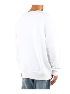 FELPA BIANCO CON LOGO MOSCHINO COUTURE