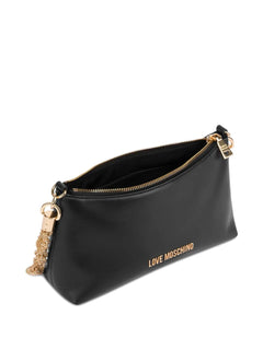 Love Moschino Borsa Donna Nera Logo Catena Zip PE26