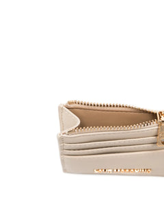 Love Moschino Portafoglio Donna Avorio Dettagli Oro PE26