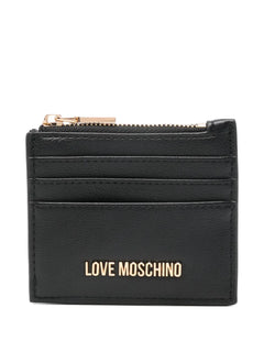 Love Moschino Portafoglio Donna Nero Cuore Oro PE26