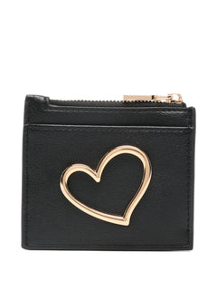Love Moschino Portafoglio Donna Nero Cuore Oro PE26
