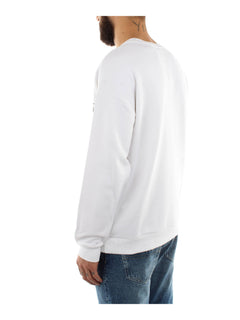 FELPA BIANCO CON LOGO IN GOMMA MOSCHINO UNDERWEAR