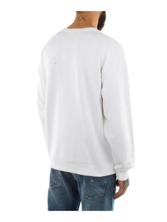 FELPA BIANCO CON LOGO IN GOMMA MOSCHINO UNDERWEAR