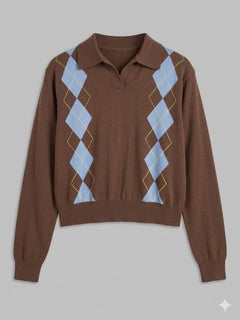 VICOLO Donna Polo Moro/celeste- PE26