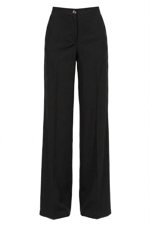 VICOLO pantalone nero a vita alta-PE26