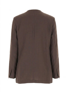 VICOLO giacca moro con scollo a V TAB1580MORO-PE26