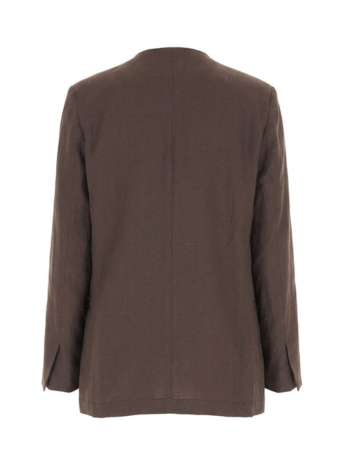 VICOLO giacca moro con scollo a V TAB1580MORO-PE26