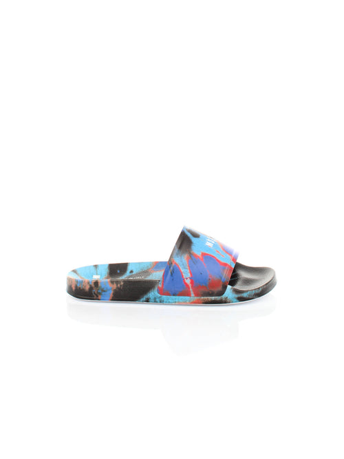 CIABATTE NERO/MULTICOLOR MSGM
