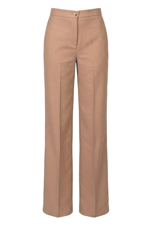VICOLO pantalone cammello a vita alta TAB1933CAM-PE26
