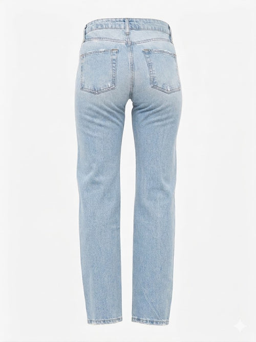 VICOLO Donna Jeans chiaro con bottoni-PE26