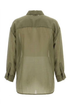 TENSIONE IN camicia miltare con tasca paillette S26CG26MIL -PE26