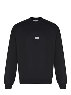 MSGM Uomo Felpa Nera-PE26