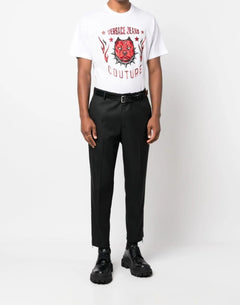 PANTGALONE NERO DRITTO VERSACE JEANS COUTURE