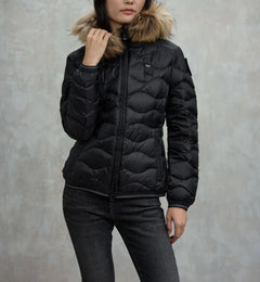 BLAUER PIUMINO CON BORDO IN PELLICCIA ALDIE