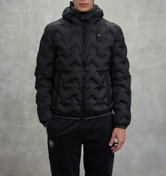 BLAUER PIUMINO AD ANGOLI PIERY