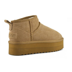 COLORS OF CALIFORNIA STIVALE INVERNALE CON SUOLA PLATFORM IN PELLE SCAMOSCIATA