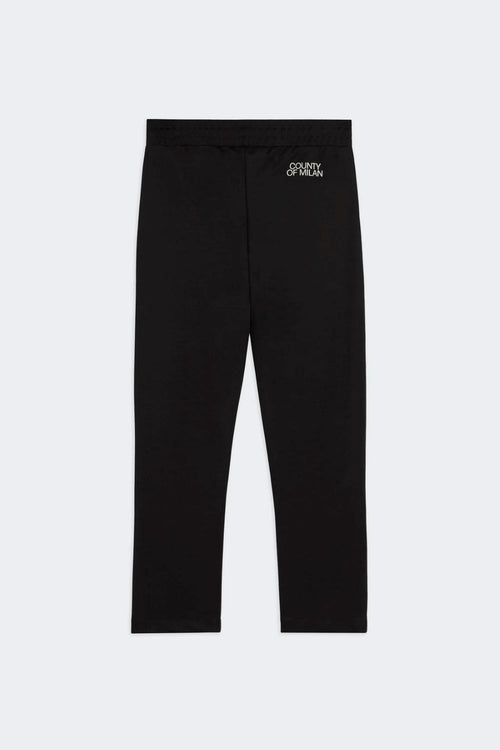 COUNTY OF MILAN PANTALONI TRIACETATO CON LOGO