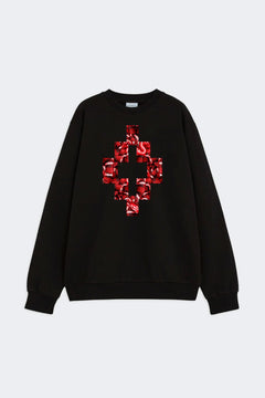 COUNTY OF MILAN FELPA GIROCOLLO CON STAMPA LOGO