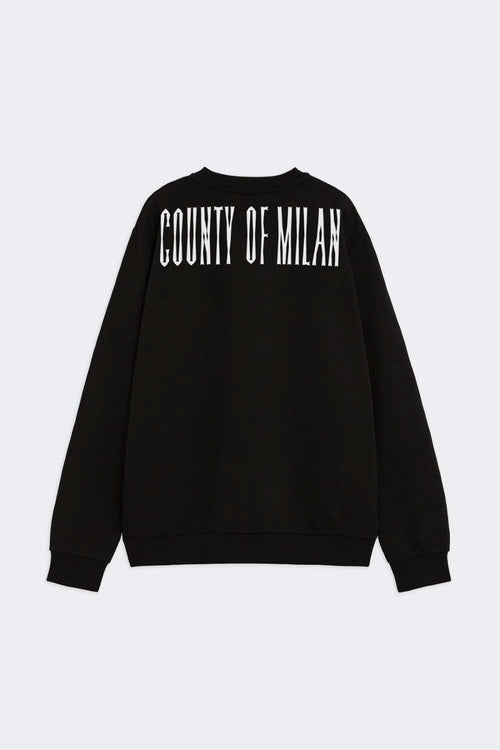 COUNTY OF MILAN FELPA GIROCOLLO CON STAMPA LOGO