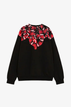 COUNTY OF MILAN FELPA GIROCOLLO CON STAMPA SERPENTI