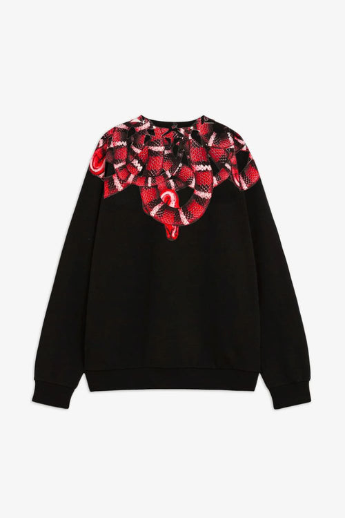 COUNTY OF MILAN FELPA GIROCOLLO CON STAMPA SERPENTI