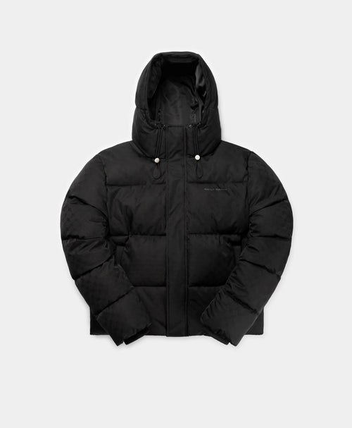 DAILY PAPER MONOGRAM PUFFER JACKET BLACK