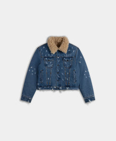 DAILY PAPER GIACCA IRISH BEIGE REVERSIBLE FAUX FUR