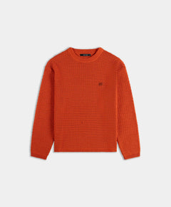 DAILY PAPER RED CLAY CROCHET SWEATER