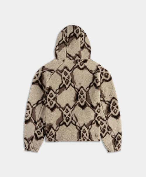 DAILY PAPER OFF WHITE BURNED SHIELD SHERPA JACKED