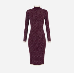 ELISABETTA FRANCHI ABITO MIDI IN MAGLIA