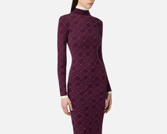 ELISABETTA FRANCHI ABITO MIDI IN MAGLIA