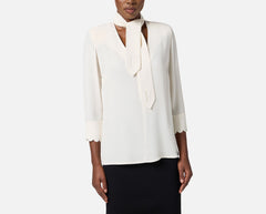 ELISABETTA FRANCHI CAMICIA BLUSA IN GEORGETTE