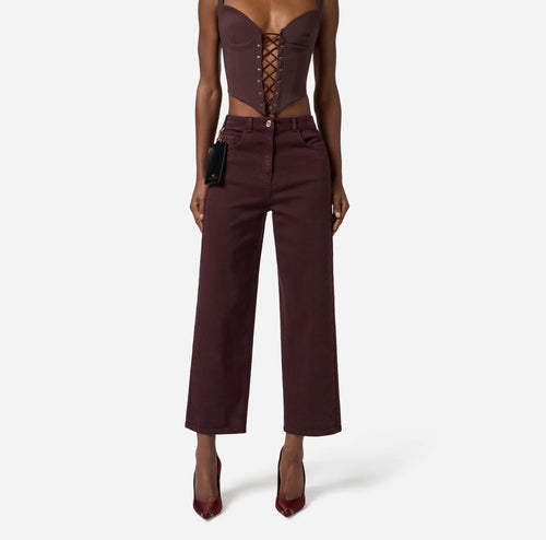 ELISABETTA FRANCHI JEANS BOYFRIEND CON POUCH