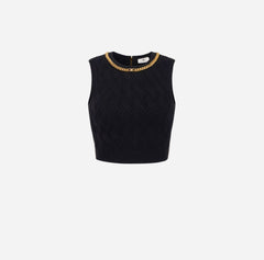 ELISABETTA FRANCHI TOP CROP IN MAGLIA
