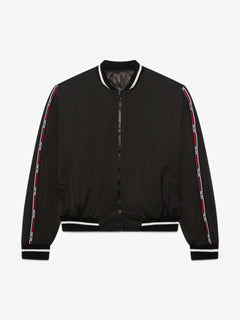 GCDS BOMBER IN NYLON LOGO TAPE