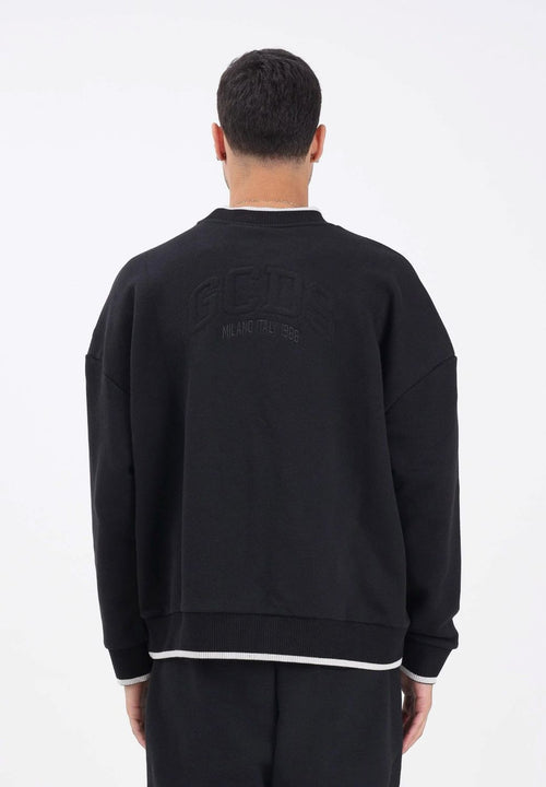 GCDS FELPA GIROCOLLO CON LOGO IMPRESSO