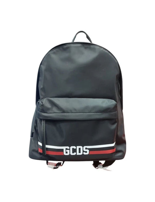 GCDS ZAINO UNISEX IN NYLON CON LOGO A CONTRASTO