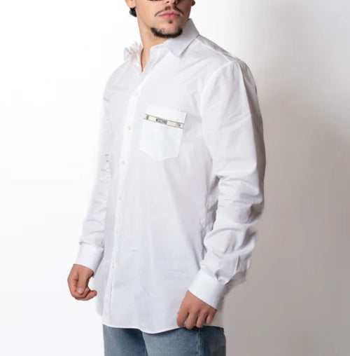 MOSCHINO COUTURE CAMICIA CON TASCHINO LOGATO
