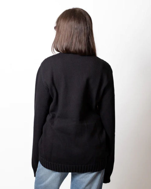 MOSCHINO COUTURE MAGLIA GIROCOLLO CON MAXI RICAMO