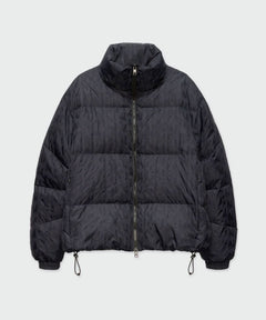 MSGM PIUMINO NERO IN NYLON JACQUARD "THE MWAWE"