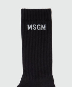 MSGM CALZINI CON GRAFICA JACQUARD