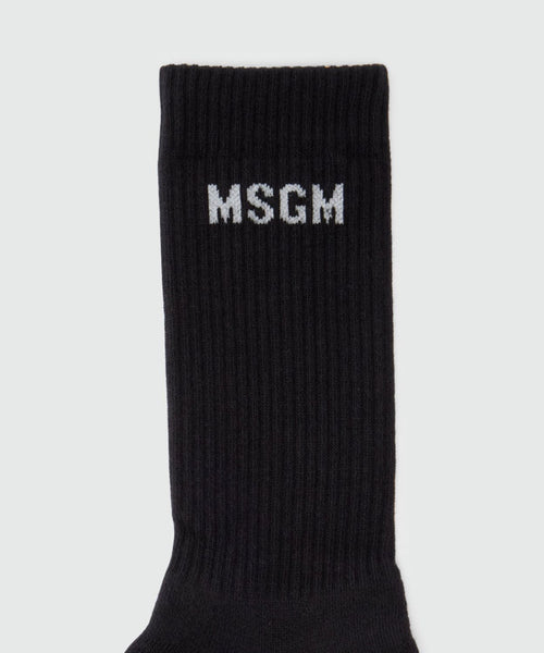 MSGM CALZINI CON GRAFICA JACQUARD