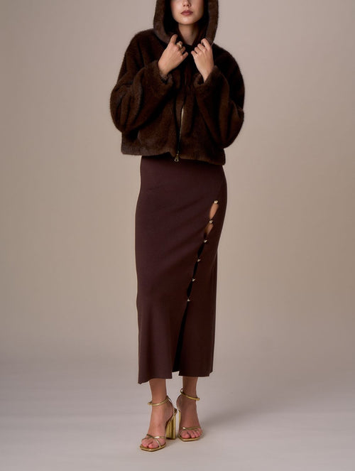 NO SECRETS CAPPA SIMIL PELLICCIA DIAMOND CHIC